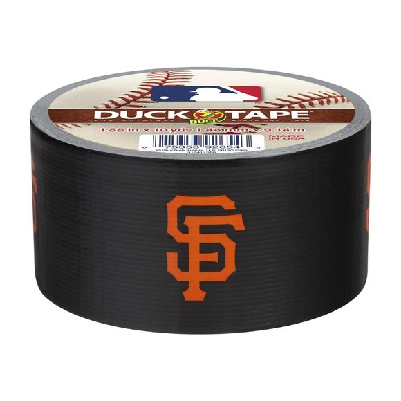 MLB San Francisco Giants Duck Brand Duck/Duct Tape | NWT | Orange Black - Picture 1 of 11